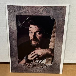 Waylon Jennings - Dean Markley - 1995 Vintage Print Ad